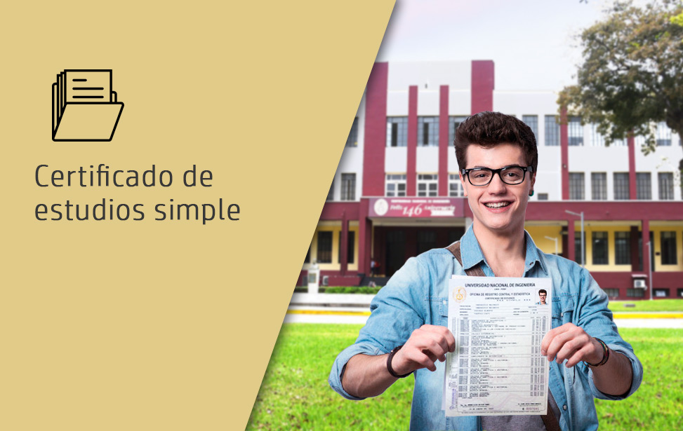 Certificado de estudios simple