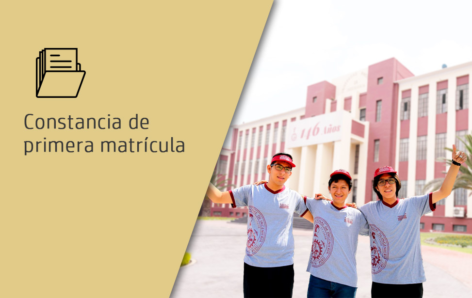 Constancia primera matricula